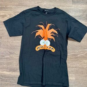 Disney Pixar Inside Out 2 Anxiety Graphic T-Shirt Black Character Tee